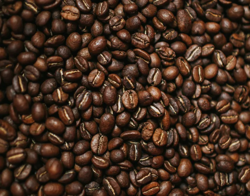 Granos de café siendo tostados